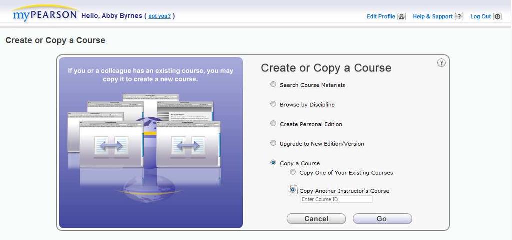 You will copy the Coordinator's course site, which has already set up the homework, quizzes, and other features