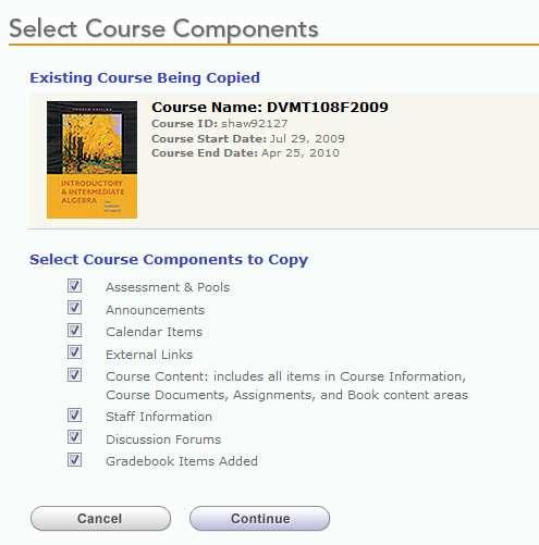 Select Copy a course, then select Copy Another Instructor's course. 3.