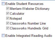 Launch Content This screen is accessed by clicking on the name of the activity within an Integrated Reading unit within the Teacher Module.