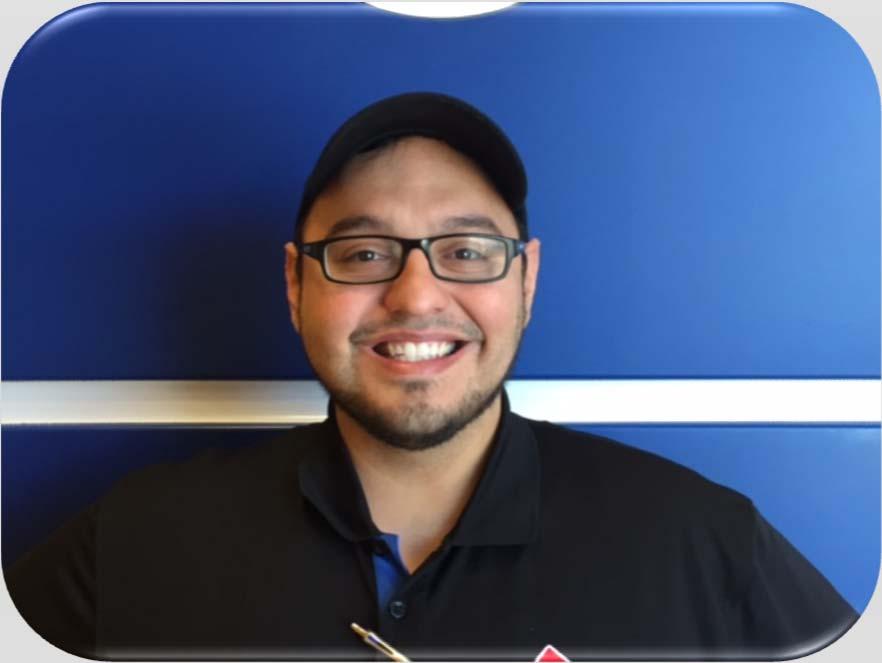 Ray Vela Years with Domino s: 3 October 2016 Coach to help team members across the county achieve pizza greatness.