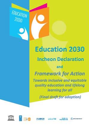 2030 Towards inclusive and equitable quality education and lifelong learning for all