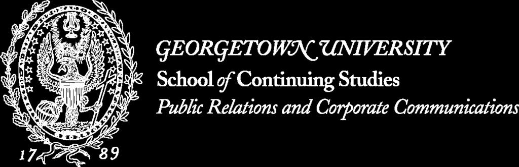 Georgetown University, MPS PR/CC Summ