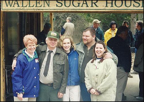 Bob and his family at the Wallen Sugar Shack dedication MacKenzie Center, Poynette In retirement, Susan and Bob devote time to their daughter and her blended family of 7 children.