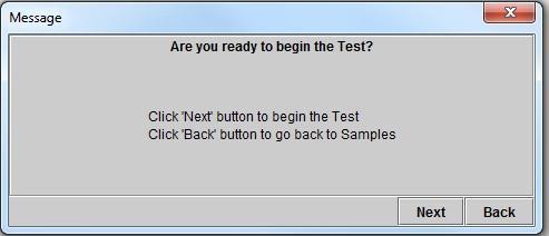 Practice Questions or Sample Test The Sample Test provides a few questions to help the candidate confirm how to mark