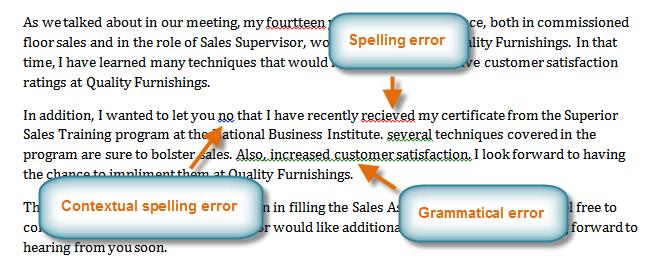 If you're not sure about a grammar error, you can click Explain to see why Word thinks it's an error. This can help you determine whether you want to change it or not.