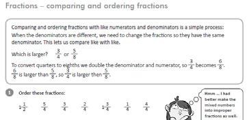 fractions into order. Visual supports understanding.