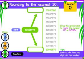 ebook, G series: Number and Place Value, page 16 Explains the rationale behind rounding numbers and how rounding can be used