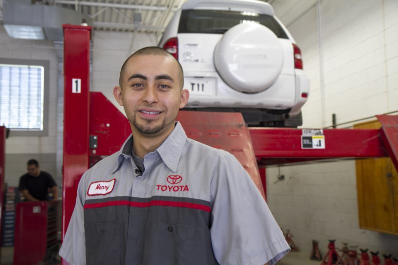 The total program lasts two years with approximately 2 weeks spent at GateWay Community College and approximately 2-44 weeks at a Toyota dealership.