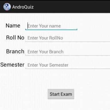 Now it starts asking questions and this is multiple choice quiz so you must enter four options given to user after that it ask for the correct answer also.