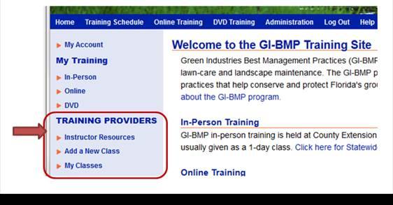 How to Use the Training Provider Tools There are short video tutorials on the Instructor Resources site that demonstrate how to use the new online tools: http://ffl.ifas.ufl.