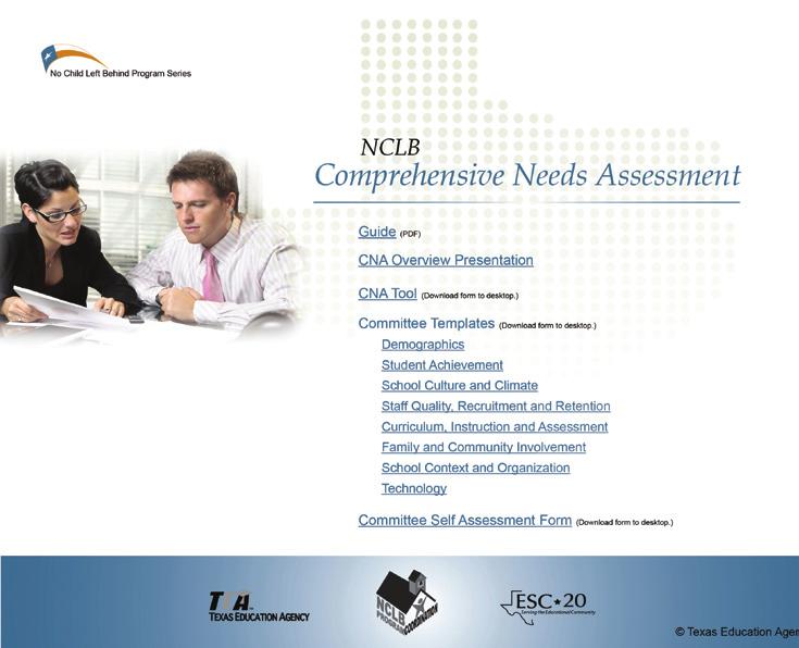 2 NCLB Comprehensive Needs Assessment not an event.