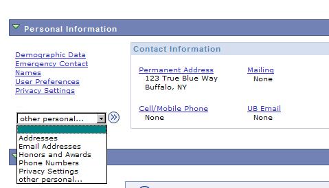 Personal Information Check the website: http://registrar.buffalo.