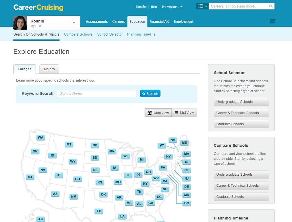 Explore Education 24 The Explore Education section includes information and tools to help you plan the education and training you will need to begin your career.
