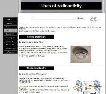 Topic 6 http://www.darvill.clara.net/nucrad/uses.htm The final topic in this unit gives students the opportunity to research uses of radioactivity and to model radioactive decay in the laboratory.