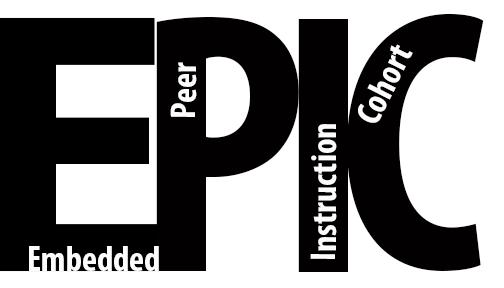7 Program Structure Overview Embedded Peer Instruction Cohort, the EPIC program We created the EPIC program because we wanted to provide a space for students in barrier STEM courses to not just get
