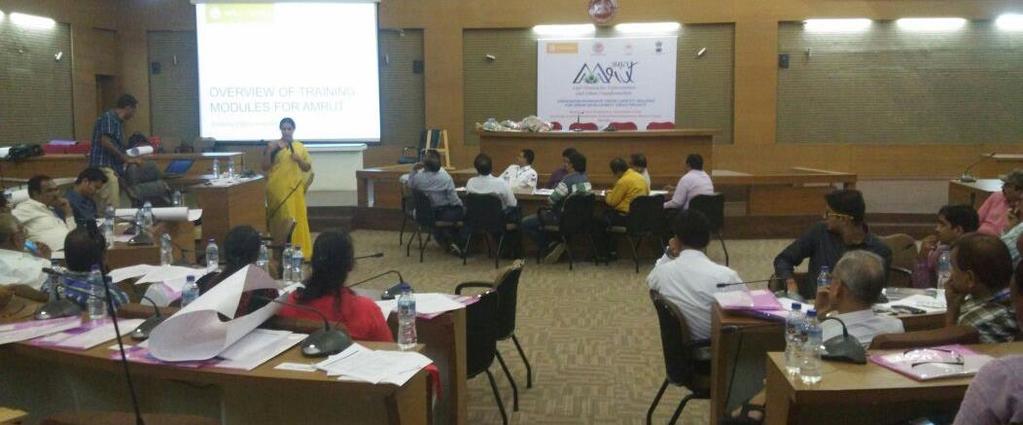 A session introducing participants to the public-private partnership (PPP) model of urban development, led by Mr. Anadkat.