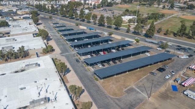 Mira Mesa High School Solar System Estimated Completion: Spring 2018 Funding: Proposition Z A Solar Photovoltaic System will be installed at Mira Mesa High School.