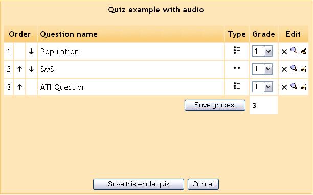 ) a maximum grade given for the quiz j.) an optional password to access the quiz Step 2 - Select a category to create your quiz questions in.