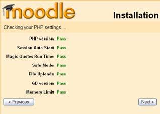 Moodle will detect that configuration is necessary and will lead you through some screens to help you create a new configuration file called config.php.