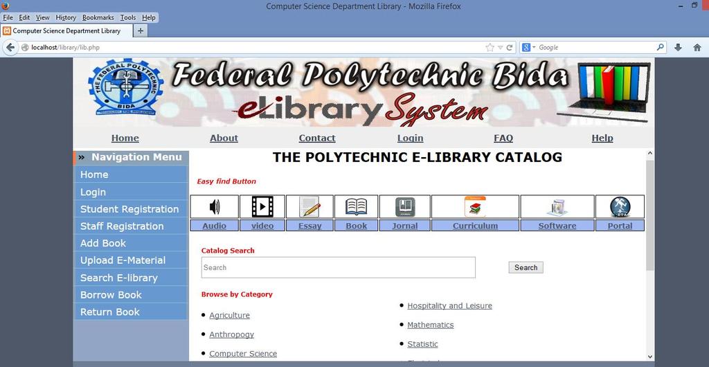 Fig. 3 E-library system