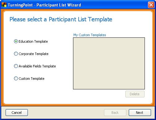 Option 1: Manually Entering Response Devices 1. Select Participants on the Turning Point ribbon and choose Participant List Wizard. 2.