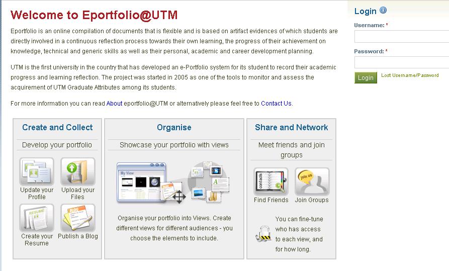 e-portfolio www.utm.