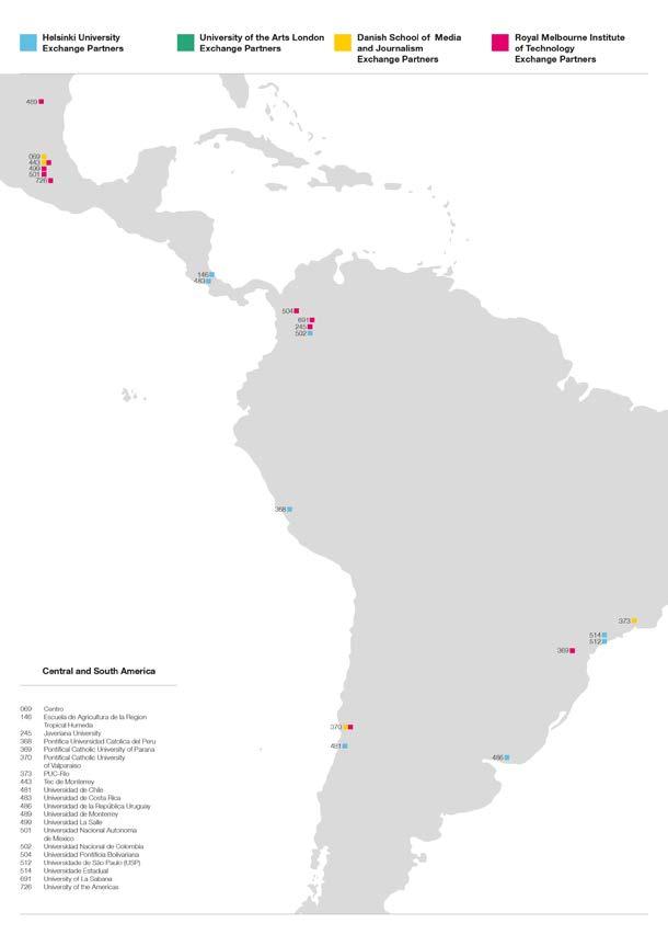 Cental and South America