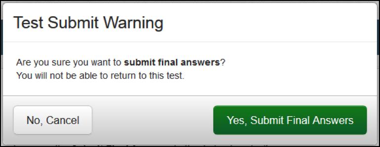 Next, select the green Submit Final Answers button.