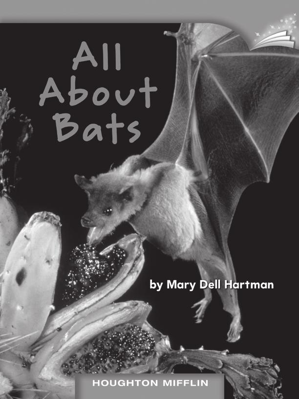 LESSON 15 TEACHER S GUIDE by Mary Dell Hartman Fountas-Pinnell Level J Informational Text Selection Summary Bats and birds are the only animals that fly. Bat live all over the world.