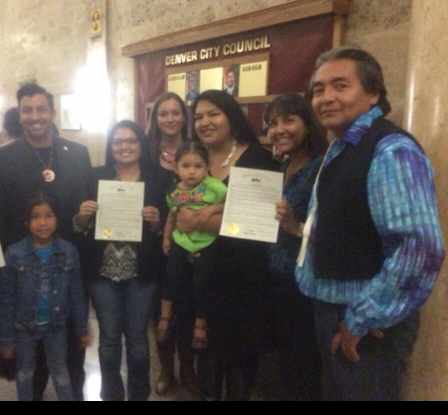 Just over three weeks ago the Denver City Council unanimously voted to adopt a proclamation declaring October 12, 2015 as Indigenous Peoples Day in the City of Denver.