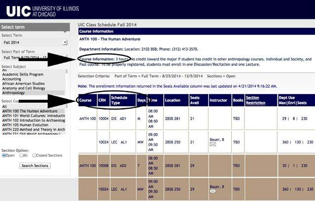 HOW TO USE THE SCHEDULE OF CLASSES 1. Go to: my.uic.edu.. Before logging in, select Schedule of Classes.