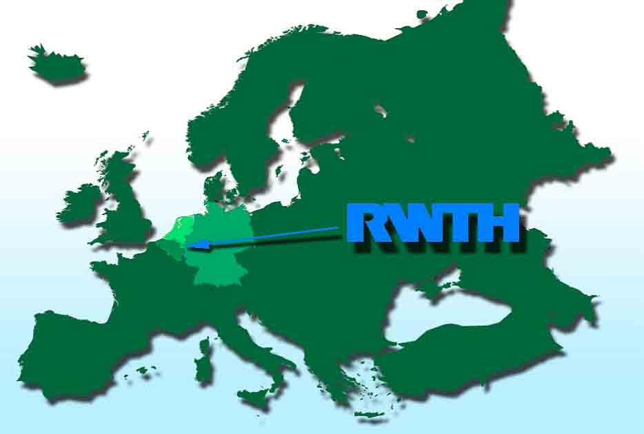 Location of RWTH Aachen University NL B D Travel distance (train): Aachen - Brussels 2