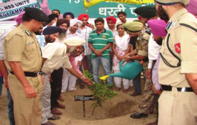 During the year,14,75,414 saplings were planted in various