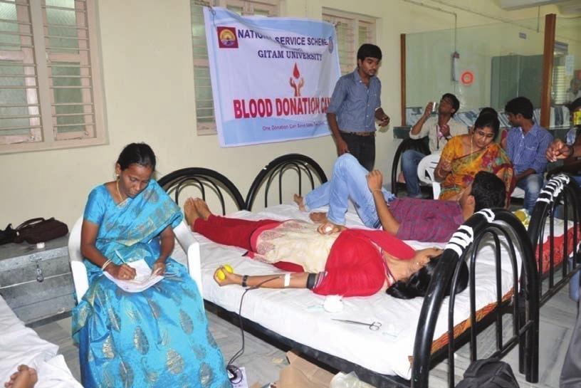 Blood Donation: NSS Volunteers are always on the forefront in the country to donate blood to the poor, needy and in emergency cases in the hospitals.