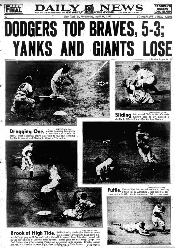 GRADE 5: MODULE 3A: UNIT 2: LESSON 7 Historical Images from Newspaper/Magazine Articles about Baseball in America (1940s 1950s) New York Daily News