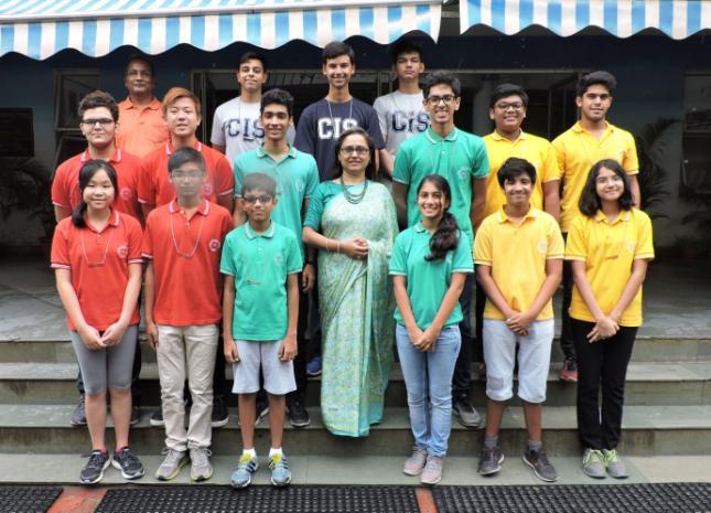 All the students of senior school had assembled in the tennis court and with Dr.Nath and all the section heads on the stage the ceremony began with a speech by Ms. Piali Ray.