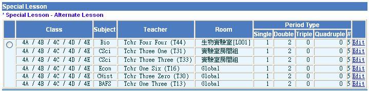 5 classes, 6 subjects) Example: X3 (Concurrent