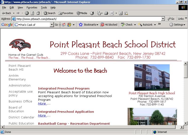 Point Pleasant Beach School District G. Harold Antrim Elementary School.