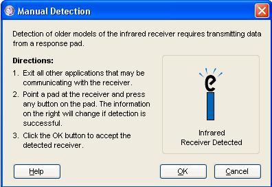 receiver) and click on any button.