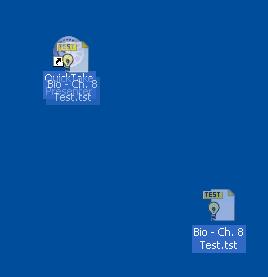 To create a test or quiz that can be used with the Clickers do the following: 1) Create your test or quiz using ExamView. 2) Save that test to your desktop.