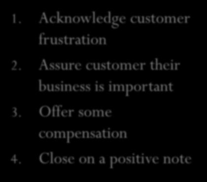 Explain effect on business 3.