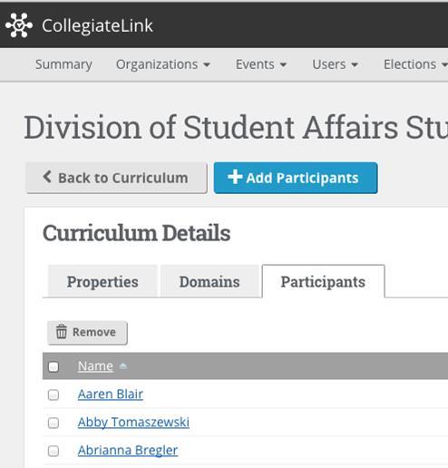 [adding students to the Curriculum] e.