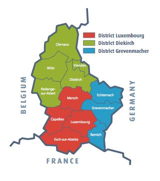 GRAND-DUCHY of LUXEMBOURG - total area: 2.