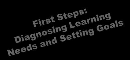 First Steps: Diagnosing