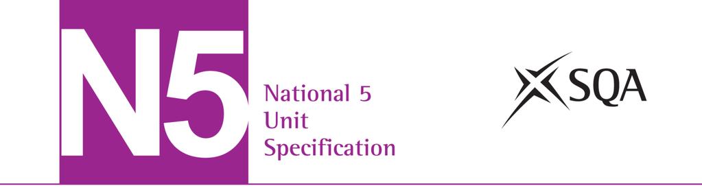 Dance: Choreography (National 5) SCQF: level 5 (9 SCQF credit points) Unit code: H22S 75 Unit outline The general aim of this Unit is to provide learners with the skills and knowledge required to