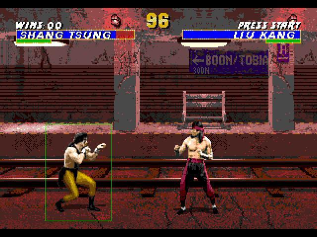 Chapter 7. Own project Figure 7.1: Template Matching used on Mortal Kombat 3.