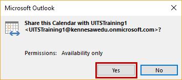 Make sure the Allow recipient to view your Calendar box is checked (See Figure 64). 6. In the Details field, select one of the following options (See Figure 64): a.