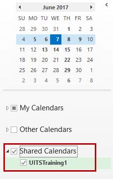 At the top of the email, click Open this Calendar (See Figure 66). Figure 66 - Open this Calendar 3.