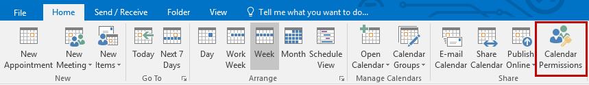 Removing a Shared Calendar To remove a calendar that has been shared with you: 1. Access the Calendar view. 2.