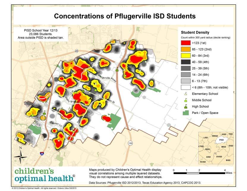 Pflugerville ISD 2012-13 Enrollment: 23,347 Economically Disadvantaged: 12,314 (52.7%) English Language Learners: 4,544 (19.5%) Pflugerville ISD is located in northeastern Travis County.